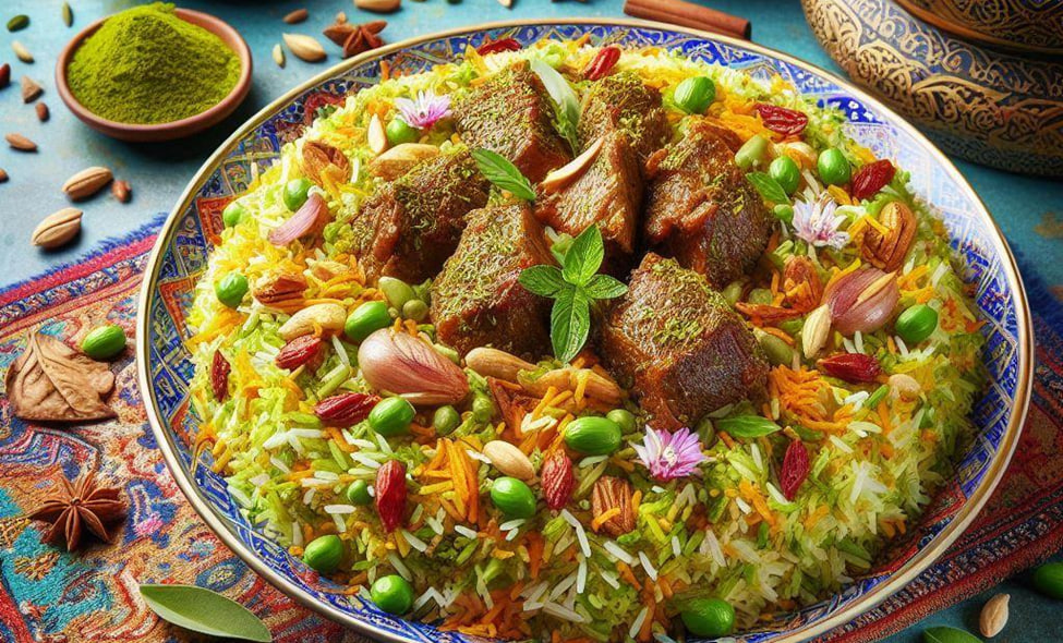 بریانی پستهای؛ یک تجربه متفاوت از طعمهای معطر و مغذی