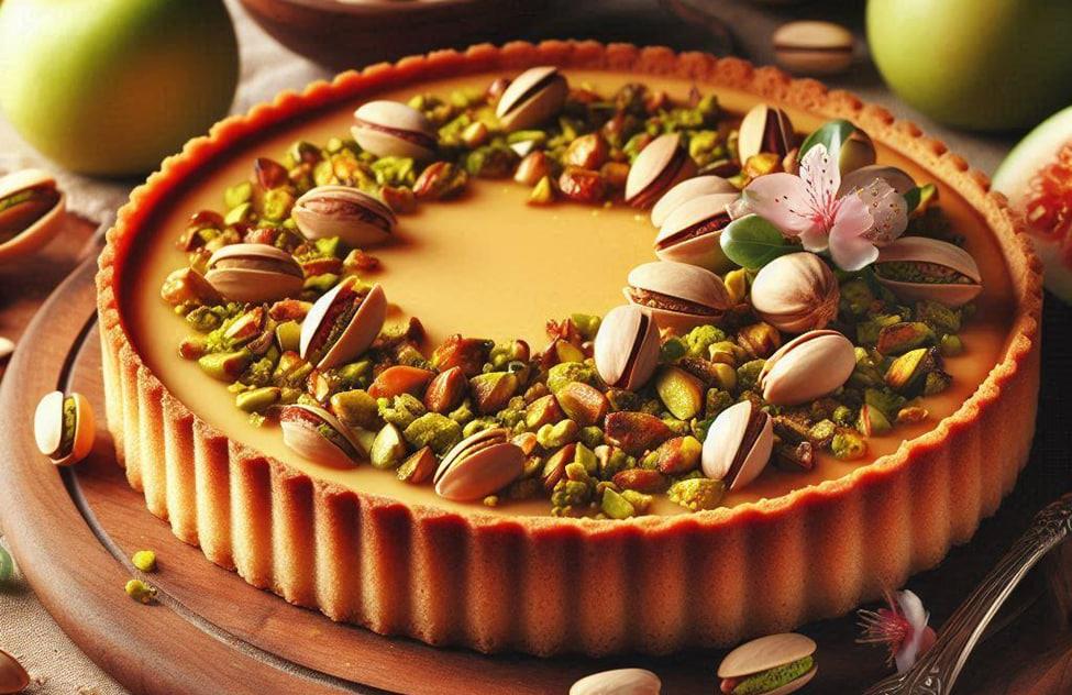 تارت پستهای؛ یک لذت کرمی و ترد از دل دسرهای فرانسوی