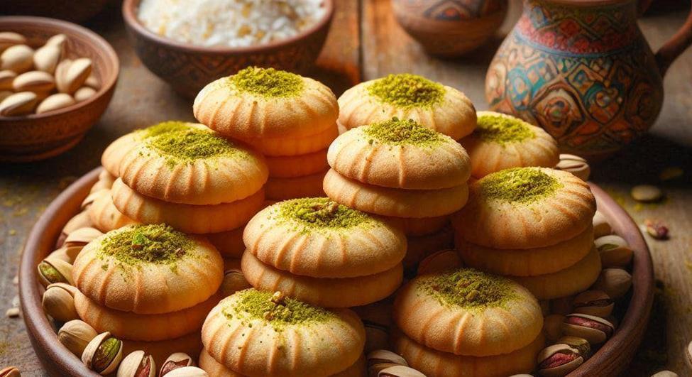 کلوچه پسته‌ای یزدی؛ طعمی سنتی و خوشمزه از سرزمین بادگیرها