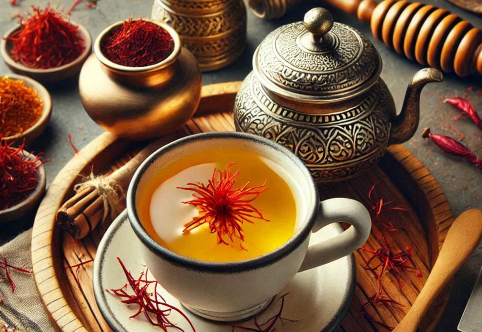 طرز تهیه چای زعفرانی و مهم ترین خواص آن برای سلامتی